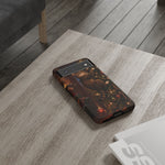 Tabby Cat on Christmas Tree phone case | Tough Case