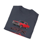 1967 Red GTX Muscle Car T-Shirt | Classic Auto Vintage Trio Tee