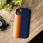 Retro Rainbow Stripe Phone Case | Tough Phone Case