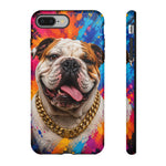 Bulldog Pop Art Portrait Tough Phone Case - Paint Splash