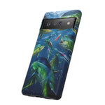 Mahi School Frenzy Phone Case Saltwater Fishing Gift for Anglers