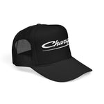 Vintage Style Charger Classic Script Emblem Retro Muscle Car Foam Trucker Hat Snapback Mesh Cap