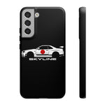 R34 Skyline Japanese Flag Race Car Phone Case | JDM GT-R Tough Cover