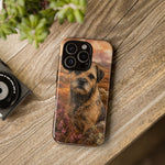 Border Terrier Earthy Watercolor Art Tough Phone Case
