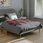 1967 GTX Red Muscle Car Velveteen Microfiber Blanket