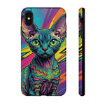 Devon Rex Cat Elf Pixie Pop Art Tough Phone Case