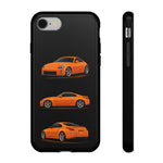 350Z Orange Triview Phone Case Classic Car Illustration
