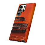 Orange Cuda Phone Case, 71 Classic Muscle Car Tough Cover