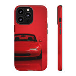 Red Miata Phone Case, NA MX5 90s JDM Roadster Tough Cover