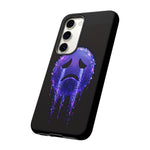 Glitch Sad Face Phone Case, Anime Melt Static Tough Cover