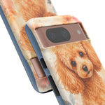 Miniature Poodle Whimsical Watercolor Art Tough Phone Case