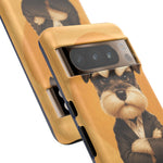 Schnauzer Mustache Boss Phone Case Funny Dog Lover Gift