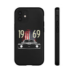 1969 Camaro SS American Flag Tough Phone Case Cover Gift Art