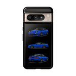 Blue 180SX JDM Sports Car Phone Case Tough Multi View