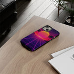 Classic Grid Sunset Vaporwave Art Tough Phone Case