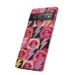 Pop Art Lips and Lightning Bolt Phone Case
