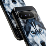 Siberian Husky Geometric Diamond Art Tough Phone Case