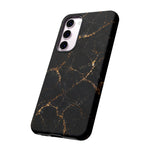 Black Gold Marble Pattern Phone Case | Tough Case