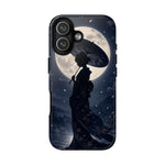 Geisha Parasol Moonlight Art Tough Phone Case