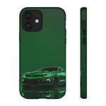 Racing Green Camaro Phone Case, Sports Muscle Car Tough Cover