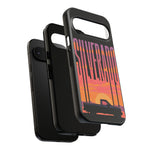 Silverado sunset truck Phone Case | Retro pickup silhouette