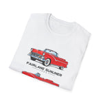 1955 Fairlane Sunliner Classic Car T-Shirt | Vintage Red Convertible