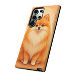 Pomeranian Tiny Fox Fluffy Art Tough Phone Case