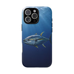 Yellowfin Tuna Phone Case, Deep Blue Water Tough Cover, Gift