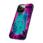Neon Flamingo Pool Vaporwave Art Tough Phone Case