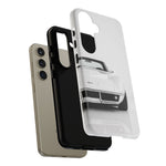 White Corvette Art Phone Case, C3 Stingray Sports Car Tough Cover, Gift