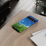 Bubbles Over Grass phone case | Tough Cover
