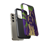 Boxer Halftone Portrait Tough Phone Case - Green and Violet