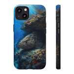 Grouper Reef Phone Case, Sunbeam Ledge Marine Art Tough Cover