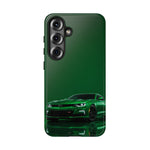 Racing Green Camaro Phone Case, Sports Muscle Car Tough Cover