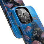 Snapper Reef Phone Case, Sunlit School Ocean Fishing Tough Cover