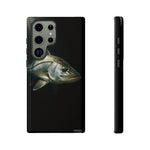 Snook Fishing Phone Case, Saltwater Portrait Black Cover, Gift