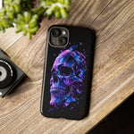 Holographic Skull Phone Case, Shattered Glass Iridescent Cover
