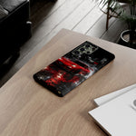 RX7 Phone Case Red, Night Drift JDM Sports Car Tough Cover, Gift