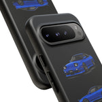 Blue 180SX JDM Sports Car Phone Case Tough Multi View
