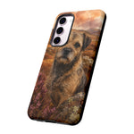 Border Terrier Earthy Watercolor Art Tough Phone Case