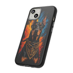 Doberman Bandana Portrait Tough Phone Case - Color Splash