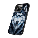Siberian Husky Geometric Diamond Art Tough Phone Case