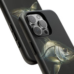 Snook Fishing Phone Case, Saltwater Portrait Black Cover, Gift