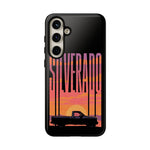 Silverado sunset truck Phone Case | Retro pickup silhouette