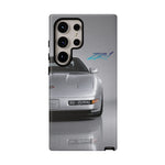 Silver C4 ZR1 Front View phone case | tough case for Vette Drivers