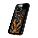 German Shepherd Geometric Art Tough Phone Case - Low Poly