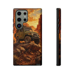 Land Cruiser FJ40 Classic 4x4 Red Rock Canyon Art Tough Phone Case