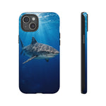 Tiger Shark Phone Case, Dappled Blue Water Tough Cover