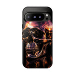 Chrome Skull Sunset Reflection Phone Case Tough Cover Gift