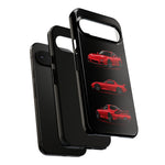 FD RX7 Phone Case Red, Three-View Vector Cover, JDM Gift